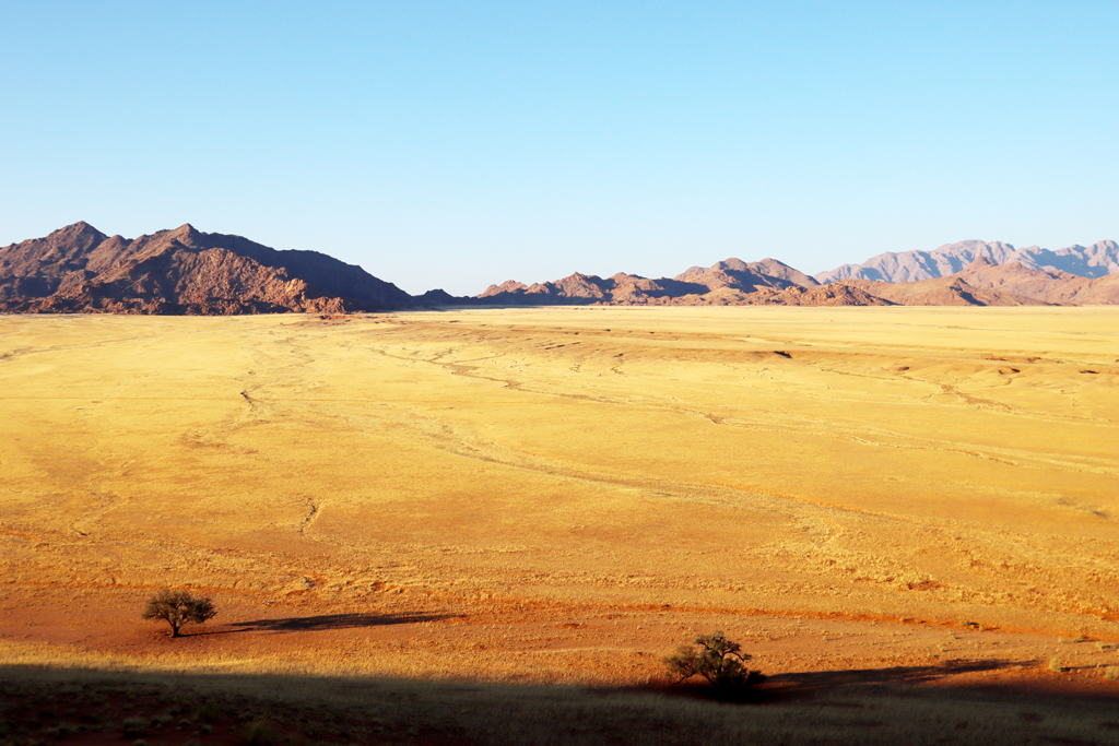 Fotografia widoku zrobiona w Namibii, autorstwa Ani Wilanowskiej