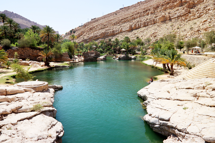 Fotografia Wadi Bani Khalid zrobiona w Omanie, autorstwa Ani Wilanowskiej