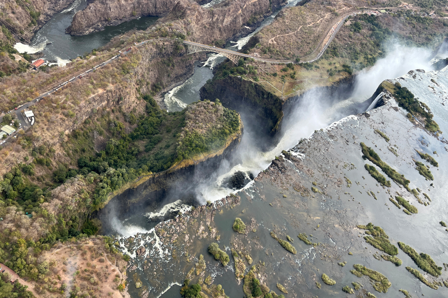 Fotografia Victoria Falls zrobiona w Zimbabwe, autorstwa Ani Wilanowskiej