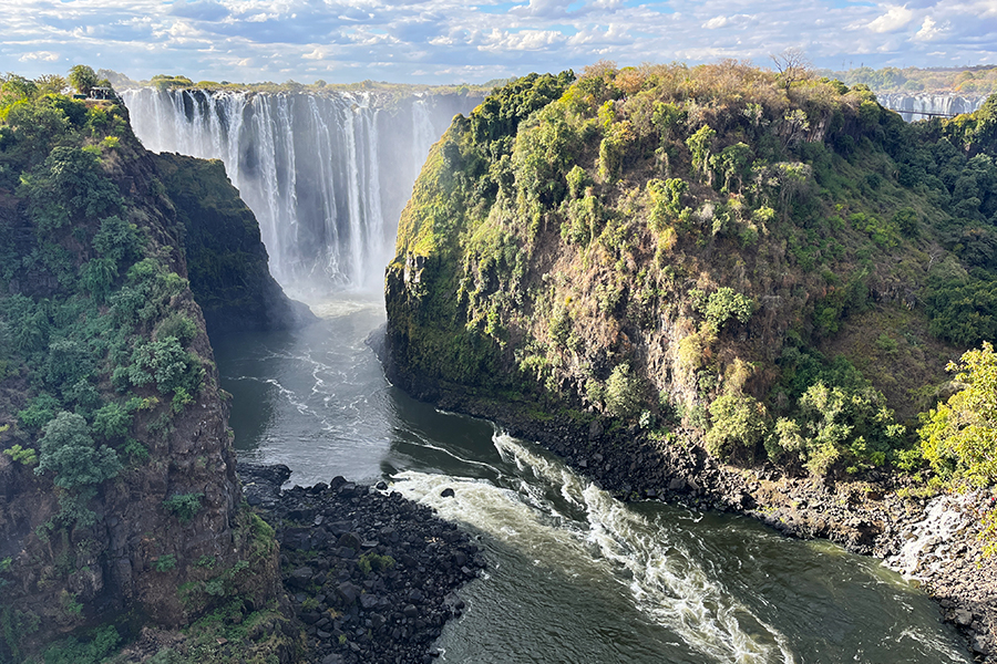 Fotografia Victoria Falls zrobiona w Zimbabwe, autorstwa Ani Wilanowskiej