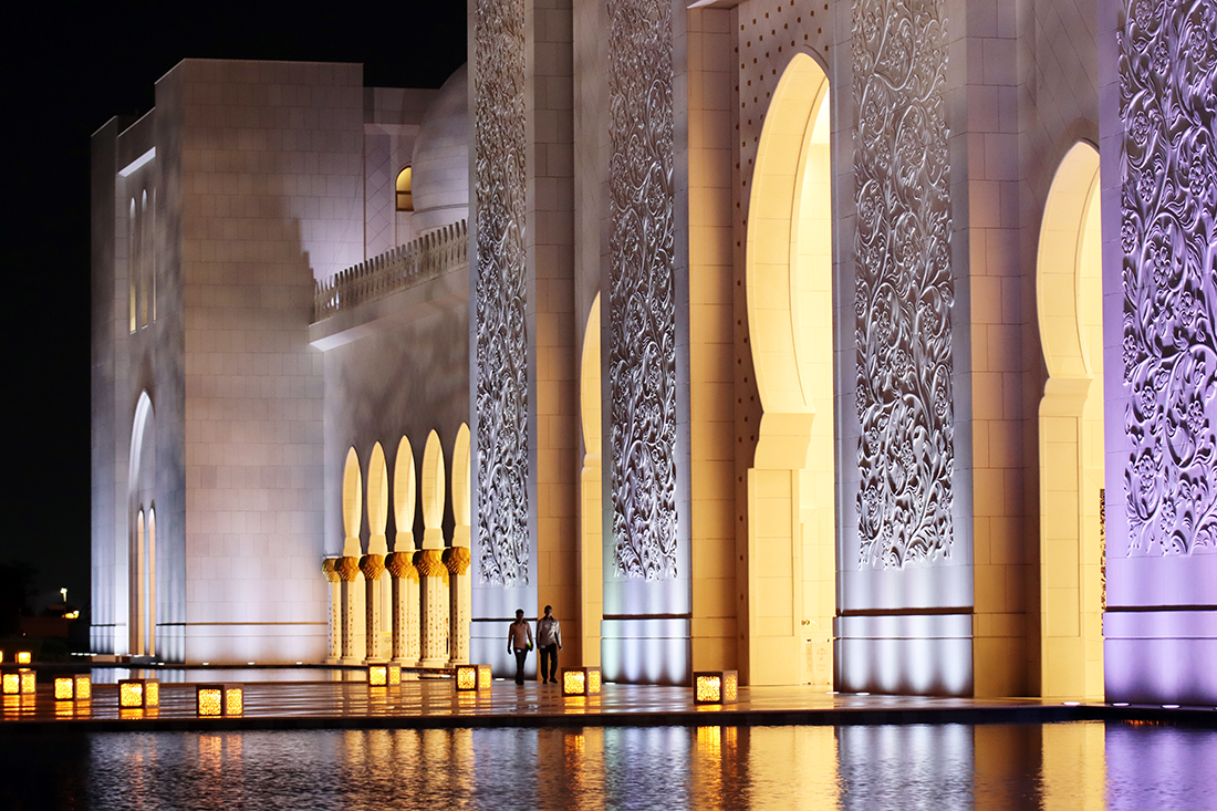 Fotografia meczetu szejka zajida w Abu Dhabi, autorstwa Ani Wilanowskiej